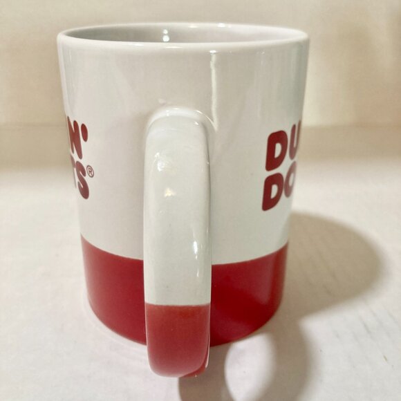 Dunkin' Donuts Ceramic Coffee Cup Mug Red White Collectors 2017 DD IP Holder - Picture 5 of 10
